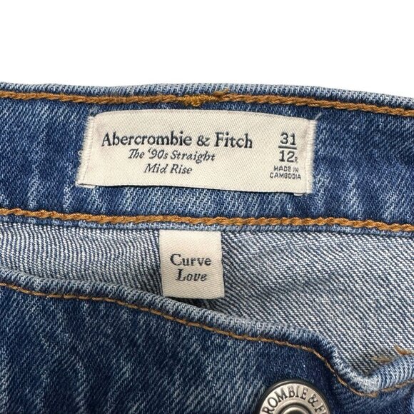 Abercrombie & Fitch 90’s Straight Mid Rise - Picture 6 of 7